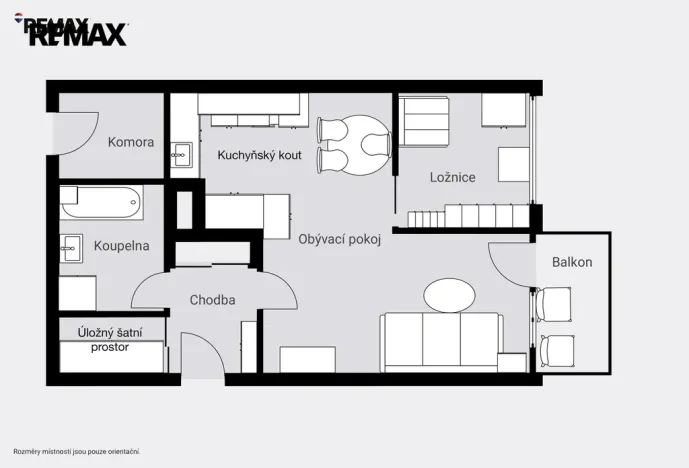 Prodej bytu 2+kk, Praha - Hostivař, Chudenická, 42 m2