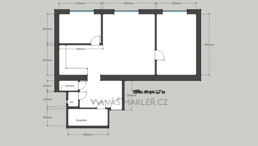 Prodej bytu 3+kk, Praha - Karlín, Pobřežní, 80 m2