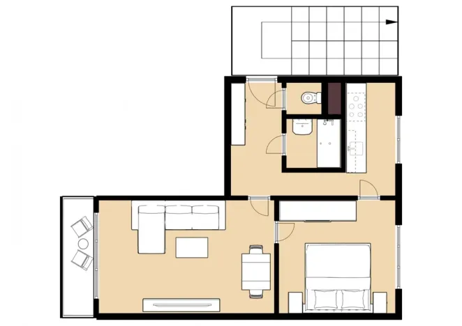 Prodej bytu 2+1, Česká Lípa, Bendlova, 53 m2