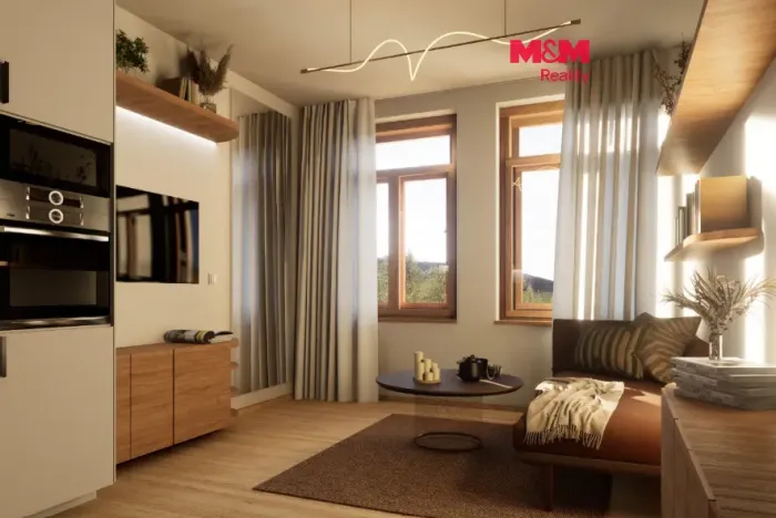 Prodej bytu 2+kk, Praha - Smíchov, Grafická, 43 m2
