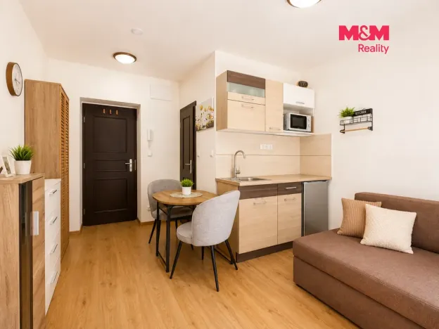 Prodej bytu 1+kk, Líšnice, Spálený Mlýn, 18 m2