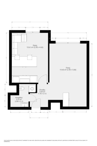 Pronájem bytu 2+kk, Brno, Blatnická, 43 m2