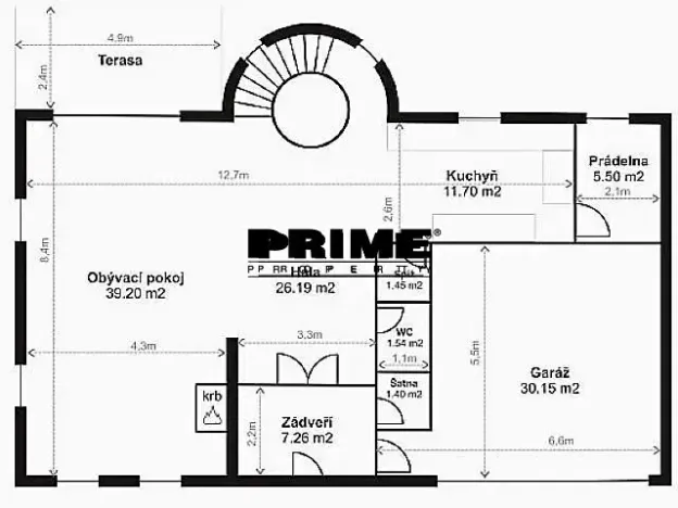 Pronájem rodinného domu, Praha - Nebušice, Nebušická, 270 m2