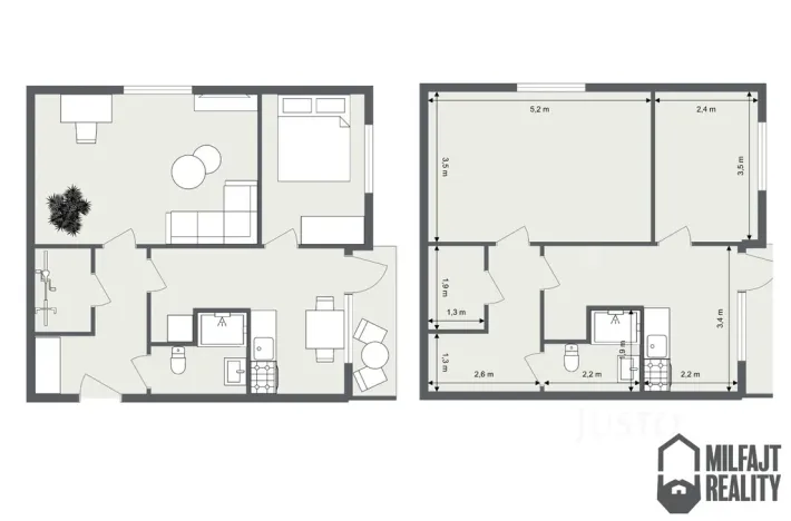 Prodej bytu 2+1, Hejnice, Sídliště, 49 m2