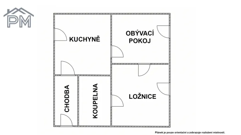 Pronájem bytu 2+1, Oleksovice, 39 m2