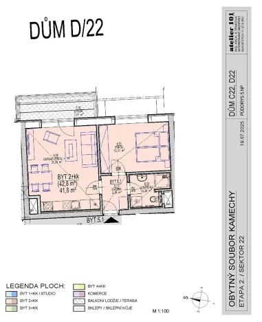 Prodej bytu 2+kk, Brno, Chvalovka, 53 m2