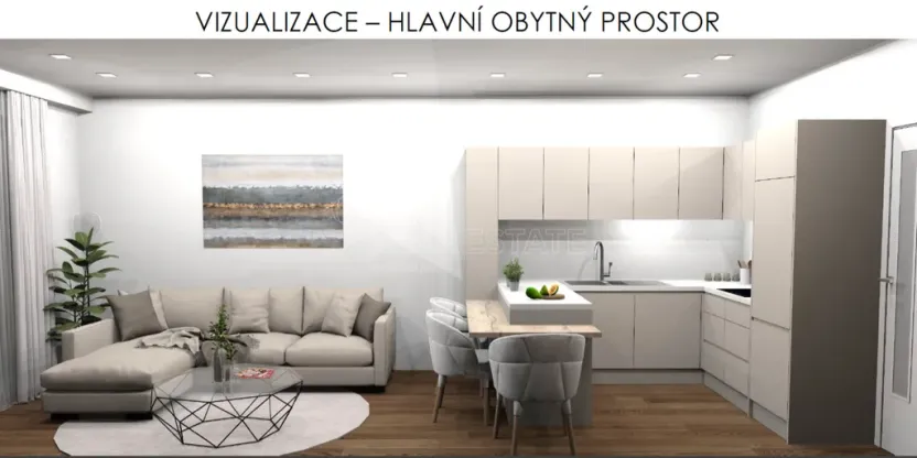 Pronájem bytu 2+kk, Brno, Komárovská, 52 m2
