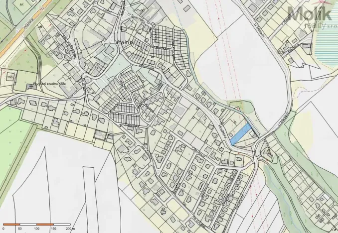 Prodej pozemku pro bydlení, Most - Vtelno, Mostecká, 1402 m2