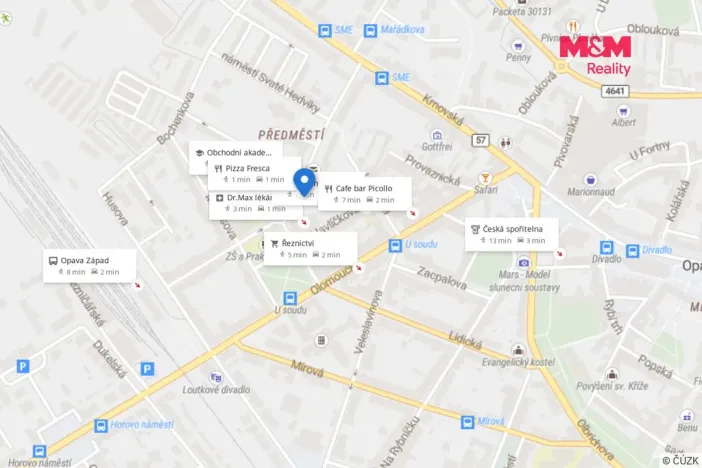 Prodej bytu 2+1, Opava - Předměstí, Hany Kvapilové, 58 m2