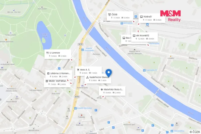 Pronájem bytu 2+kk, Kroměříž, Spáčilova, 35 m2