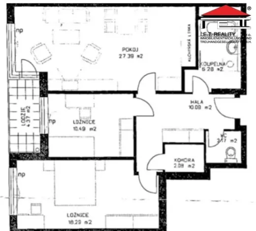 Pronájem bytu 3+kk, Praha - Vysočany, Kabešova, 82 m2