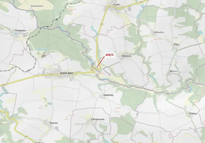 Dražba lesa, Břežany, 65 m2