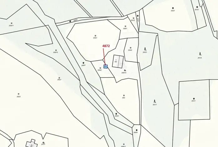 Dražba pozemku, Valašská Bystřice, 22 m2