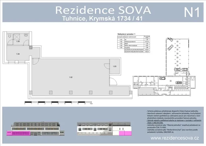 Prodej obchodního prostoru, Karlovy Vary, Krymská, 85 m2