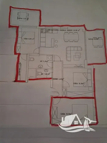 Prodej bytu 4+kk, Zadar, Chorvatsko, 73 m2