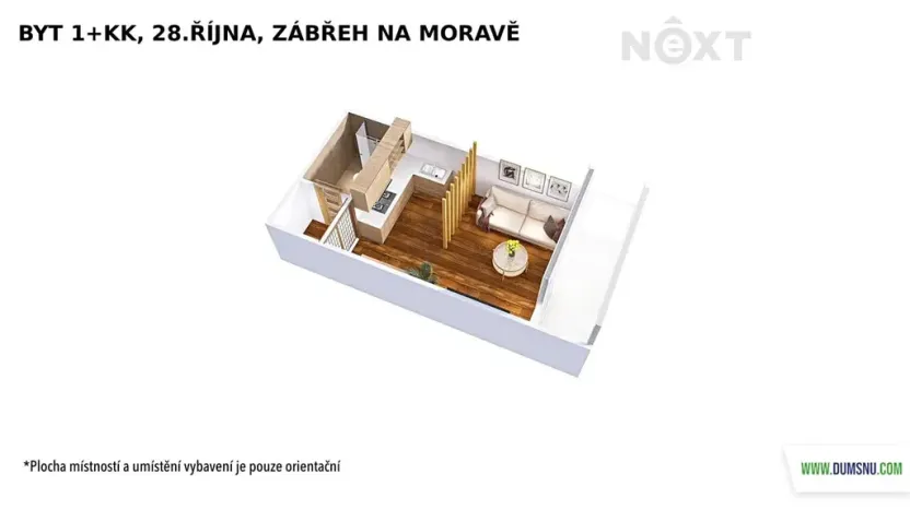 Prodej bytu 1+kk, Zábřeh, 28. října, 19 m2