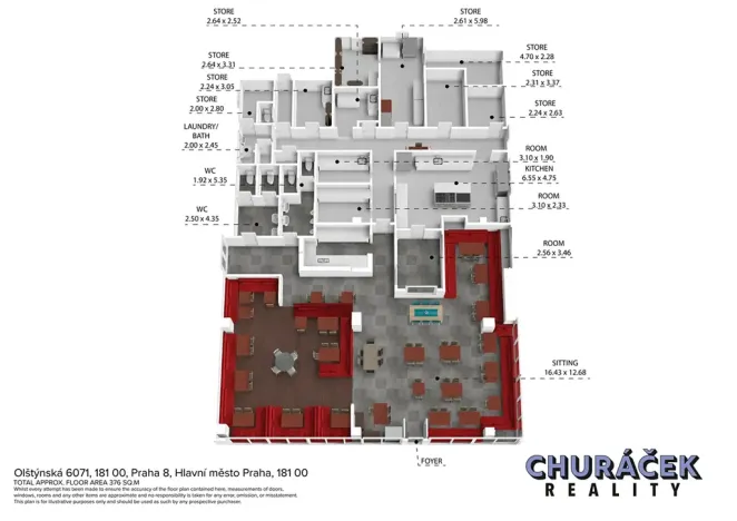 Prodej restaurace, Praha - Troja, Olštýnská, 378 m2