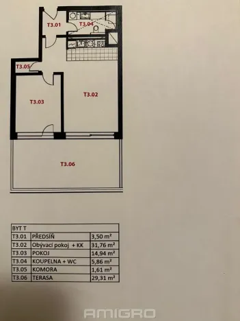 Pronájem bytu 2+kk, Vyškov, Maxima Gorkého, 55 m2