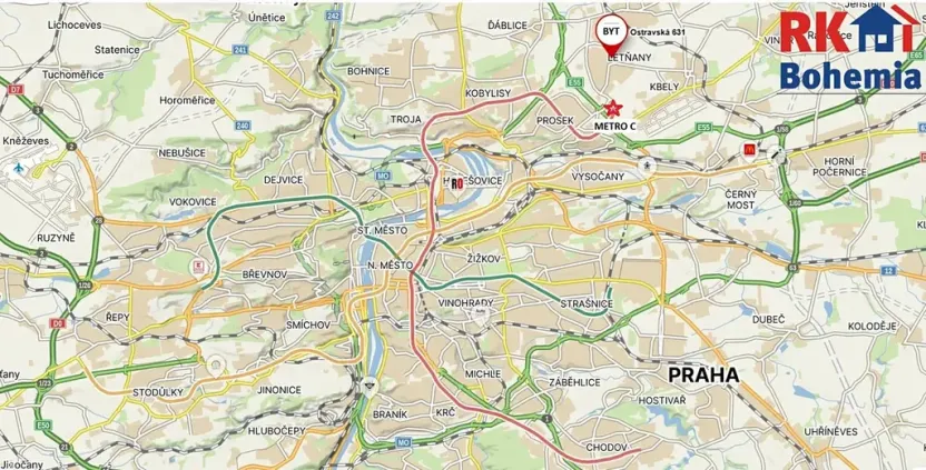 Prodej bytu 3+1, Praha - Letňany, Ostravská, 70 m2