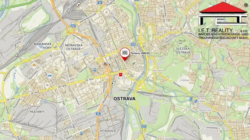 Pronájem bytu 3+1, Ostrava, Tyršova, 134 m2