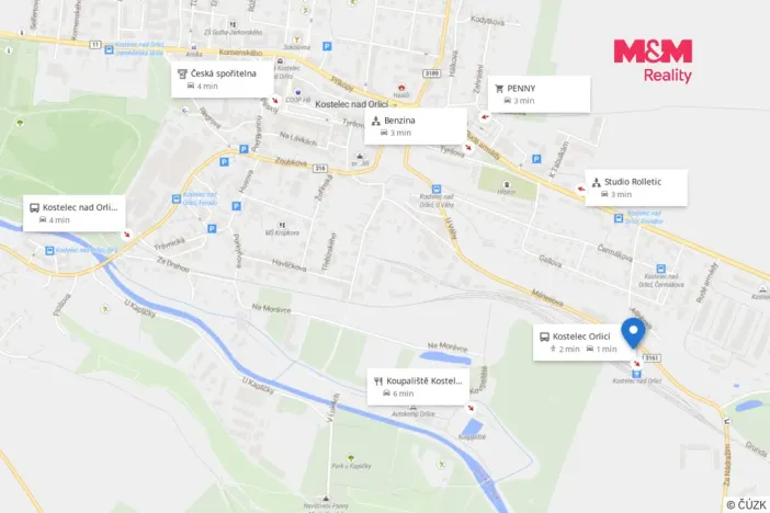 Pronájem bytu 1+kk, Kostelec nad Orlicí, Mánesova, 38 m2