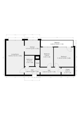 Pronájem bytu 3+1, Praha - Prosek, Jablonecká, 59 m2