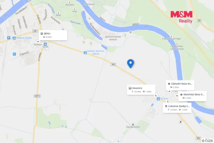 Prodej pozemku pro bydlení, Kovanice, 1513 m2