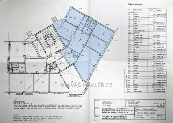Pronájem kanceláře, Praha - Žižkov, Chelčického, 117 m2