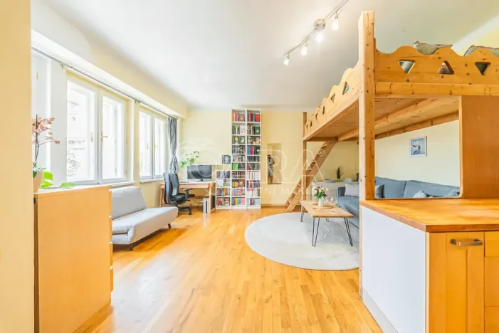 Prodej bytu 1+kk, Praha - Bubeneč, Kyjevská, 39 m2