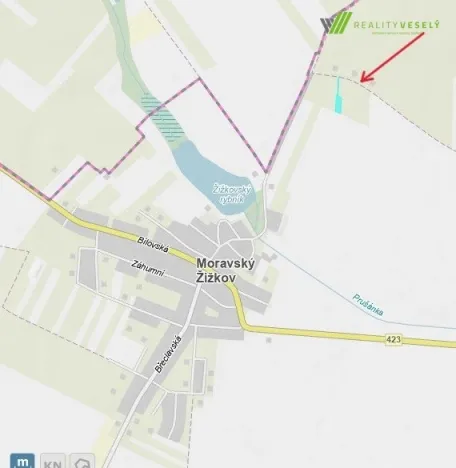 Prodej pozemku, Moravský Žižkov, 2593 m2