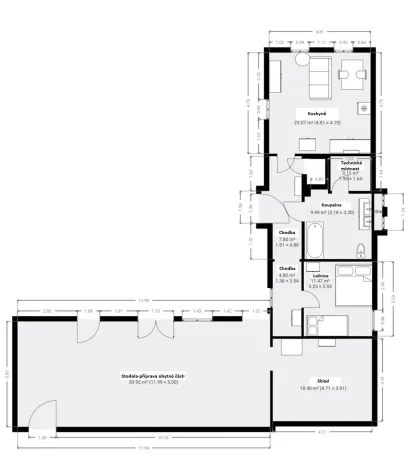 Prodej rodinného domu, Cep, 70 m2