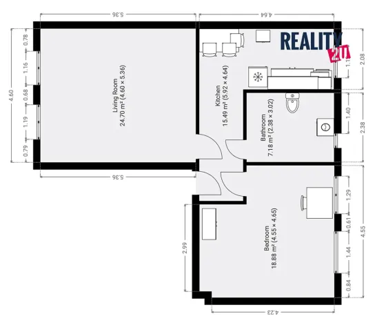 Pronájem bytu 2+1, Brno, Provazníkova, 66 m2