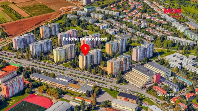 Pronájem bytu 2+kk, Praha - Ruzyně, Vlastina, 41 m2