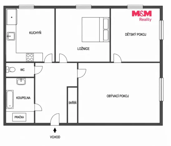 Prodej bytu 3+1, Ostrava - Bělský Les, Bohumíra Četyny, 68 m2