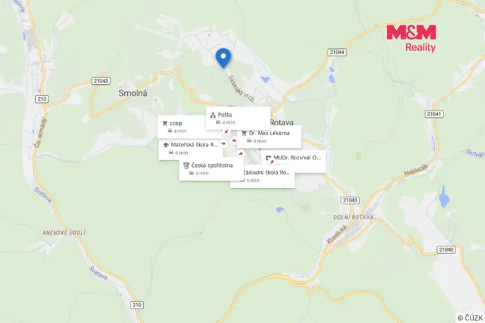Prodej pozemku pro bydlení, Rotava, Sklenský vrch, 1356 m2