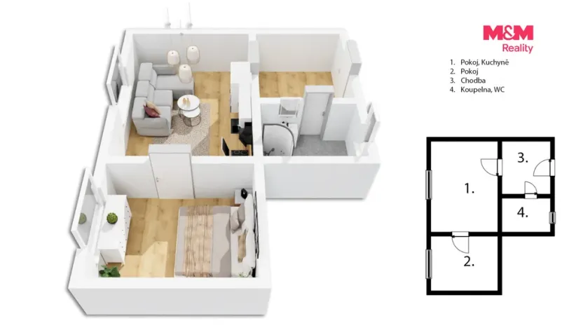 Prodej rodinného domu, Onomyšl - Miletín, 80 m2