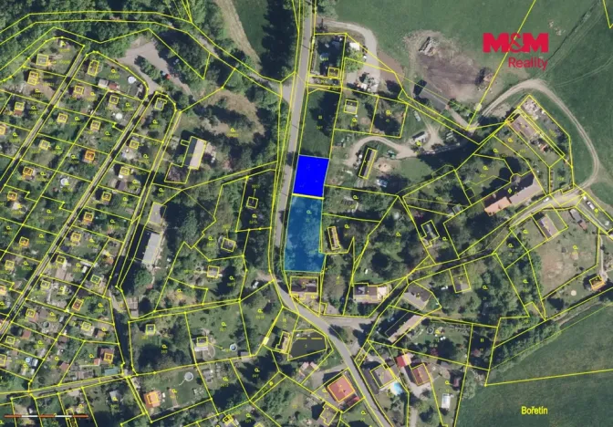 Pronájem zahrady, Stružnice - Bořetín, 375 m2