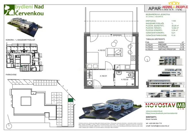 Pronájem bytu 1+kk, Mladá Boleslav - Čejetice, Vodárenská, 35 m2
