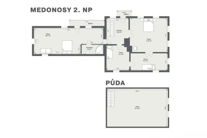 Prodej zemědělské usedlosti, Medonosy, 200 m2