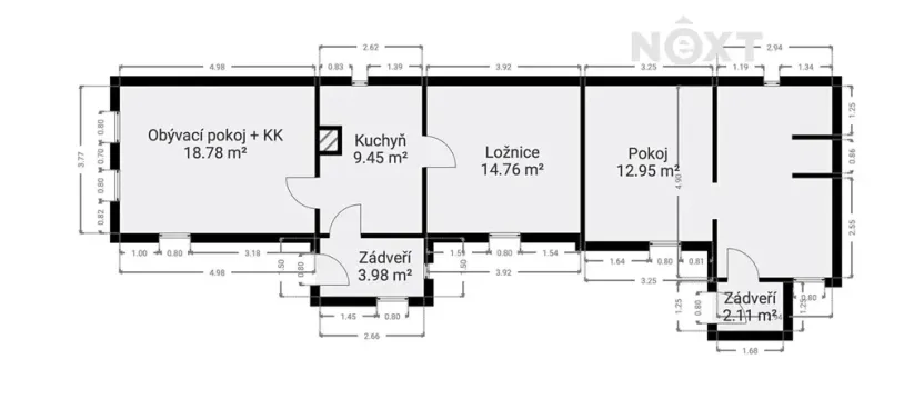 Prodej rodinného domu, Stojice, 76 m2