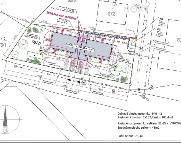 Prodej pozemku pro bydlení, Nechanice, 949 m2