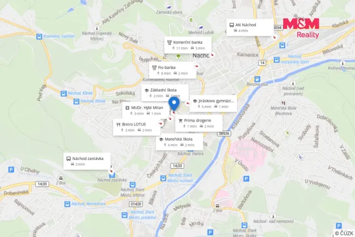 Prodej bytu 1+1, Náchod, Čechova, 32 m2