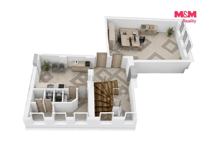 Pronájem kanceláře, Ústí nad Orlicí, Mírové nám., 56 m2