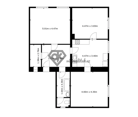 Prodej bytu 3+1, Mikuleč, 100 m2