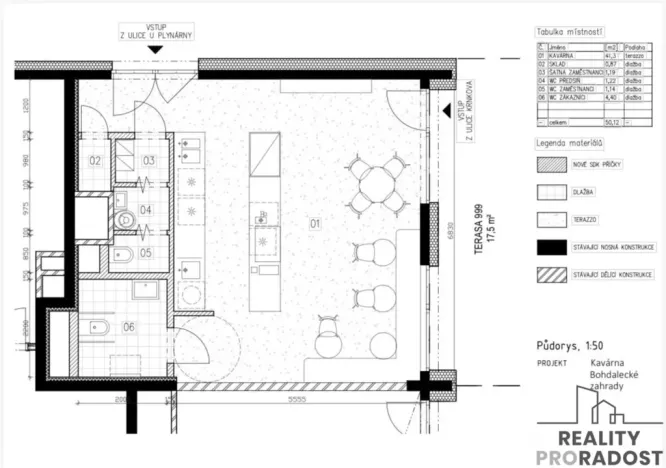 Pronájem obchodního prostoru, Praha - Michle, U plynárny, 55 m2