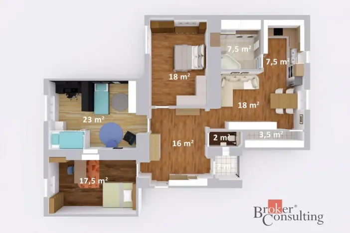 Prodej bytu 4+kk, Brno - Veveří, Tučkova, 112 m2