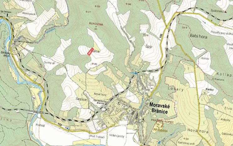 Prodej pole, Moravské Bránice, 6359 m2