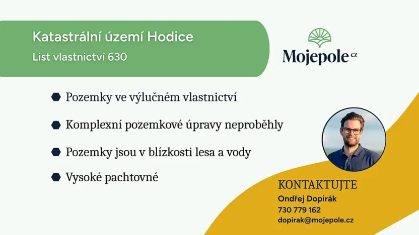 Prodej pole, Hodice, 12715 m2