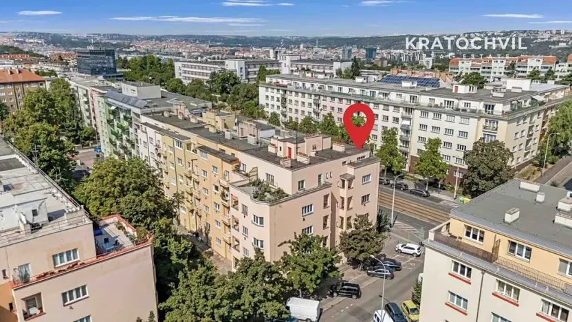 Prodej bytu 2+kk, Praha - Žižkov, Hartigova, 49 m2