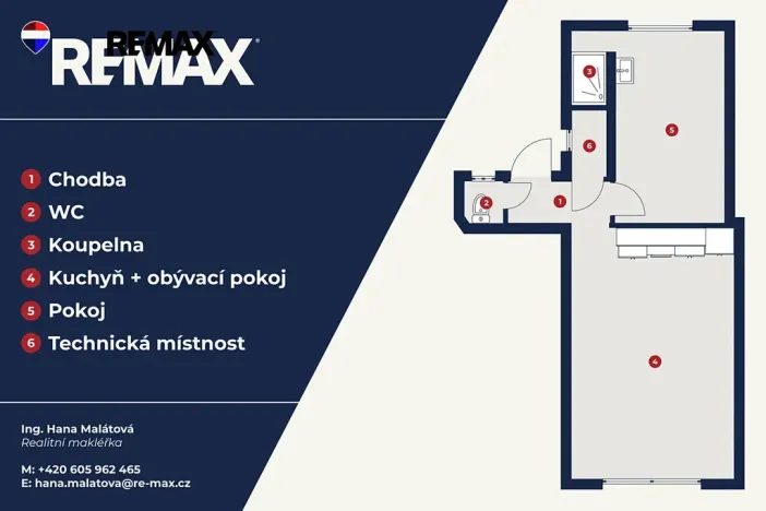 Pronájem bytu 2+kk, Praha - Žižkov, Jičínská, 42 m2